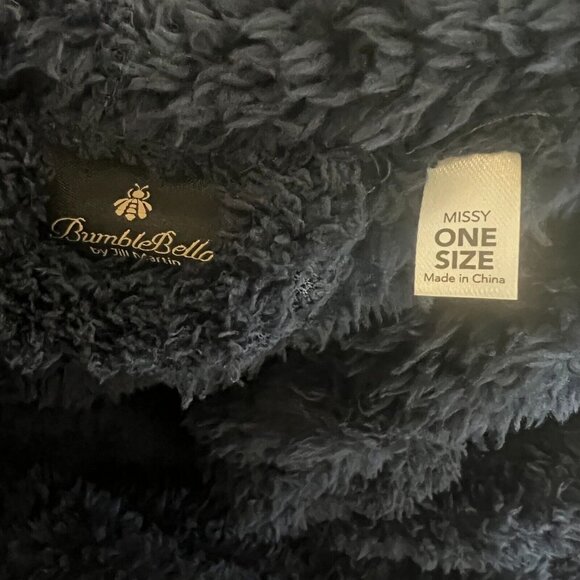 BumbleBella by Jill Martin Women Wrap ~ Hooded One Size Missy Black A605344 - Picture 5 of 8